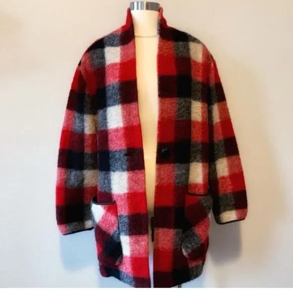 Aritzia Wilfred Free Off Duty Sweater Plaid Pattern - Picture 3 of 9